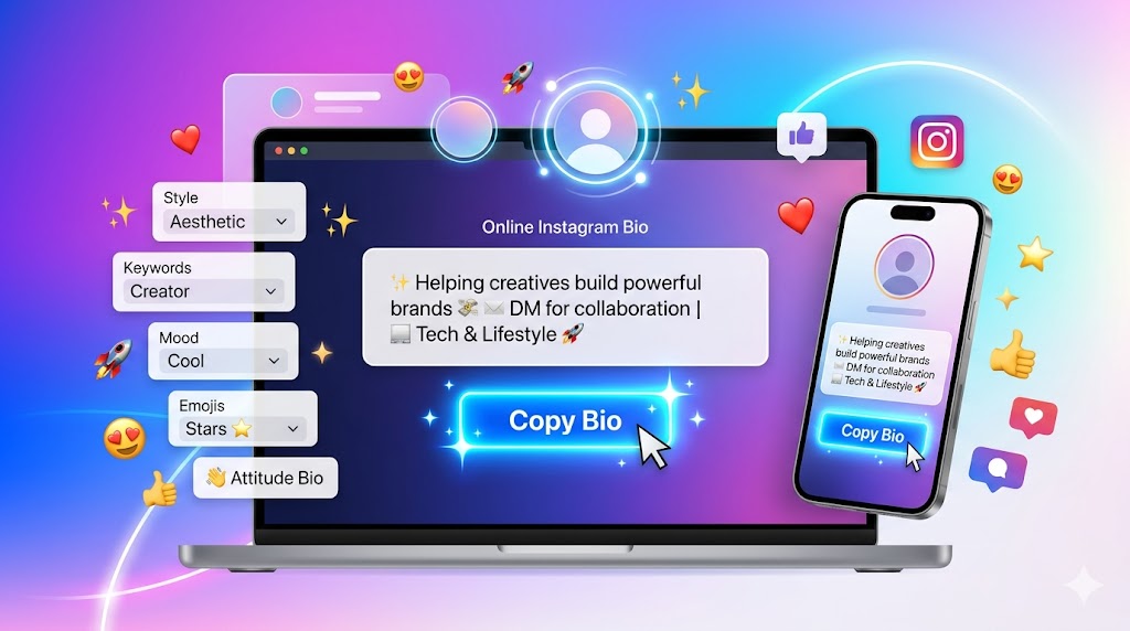 Free Instagram Bio Generator Online